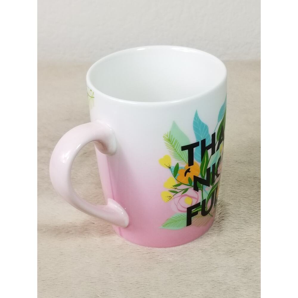 Starbucks Pink Coffee Mug 10oz Mermaid Logo 2020 Teacup Thankful 4" Collectible - Picture 5 of 14
